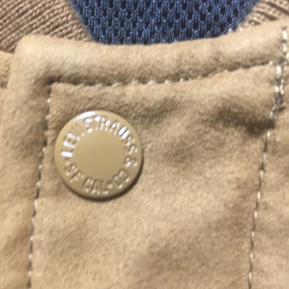 Levi's Faux Suede Varsity Bomber Jacket Men’s XL - Picture 9 of 11